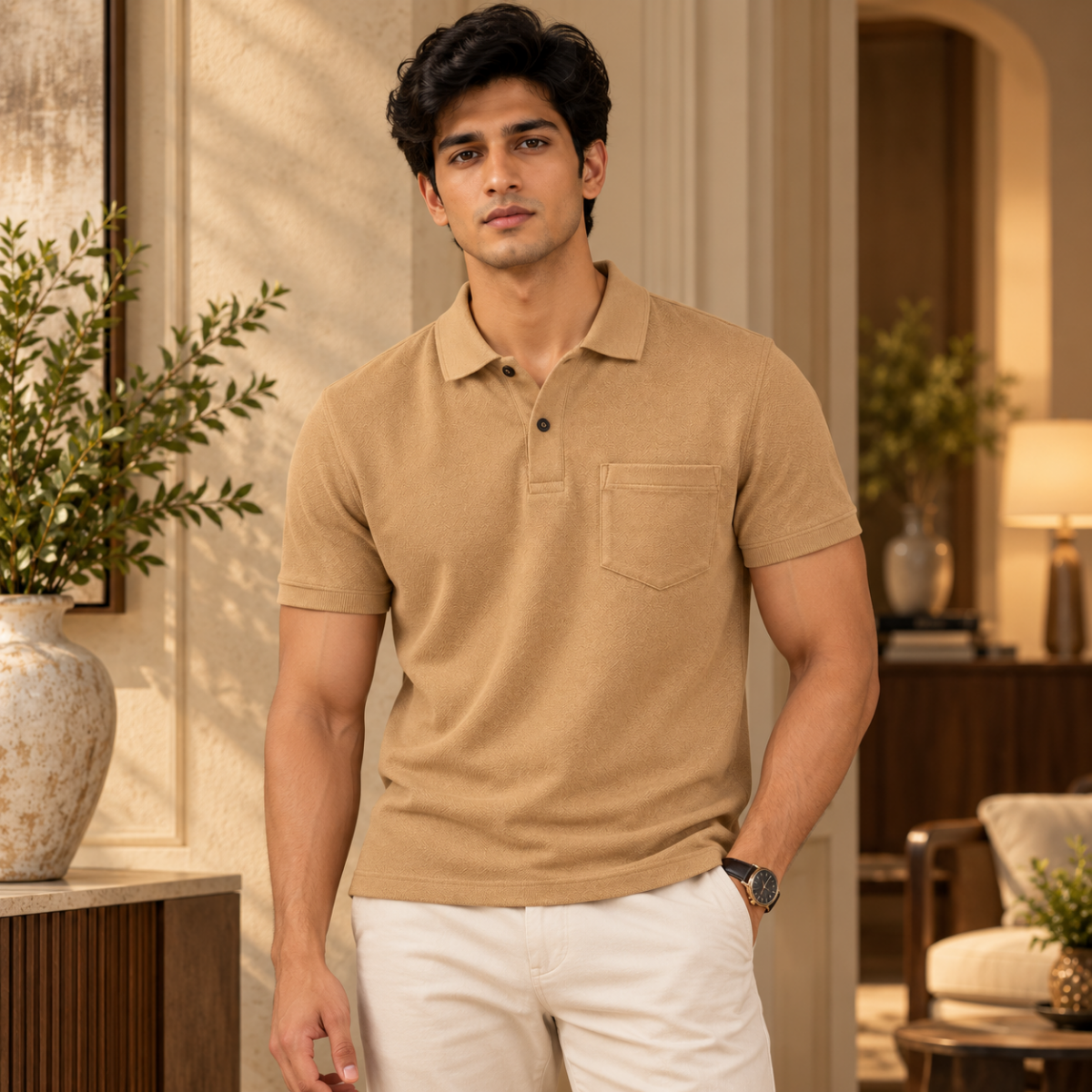 4 Pack Men’s Classic Polo T-Shirts | Everyday Style ( C1 )