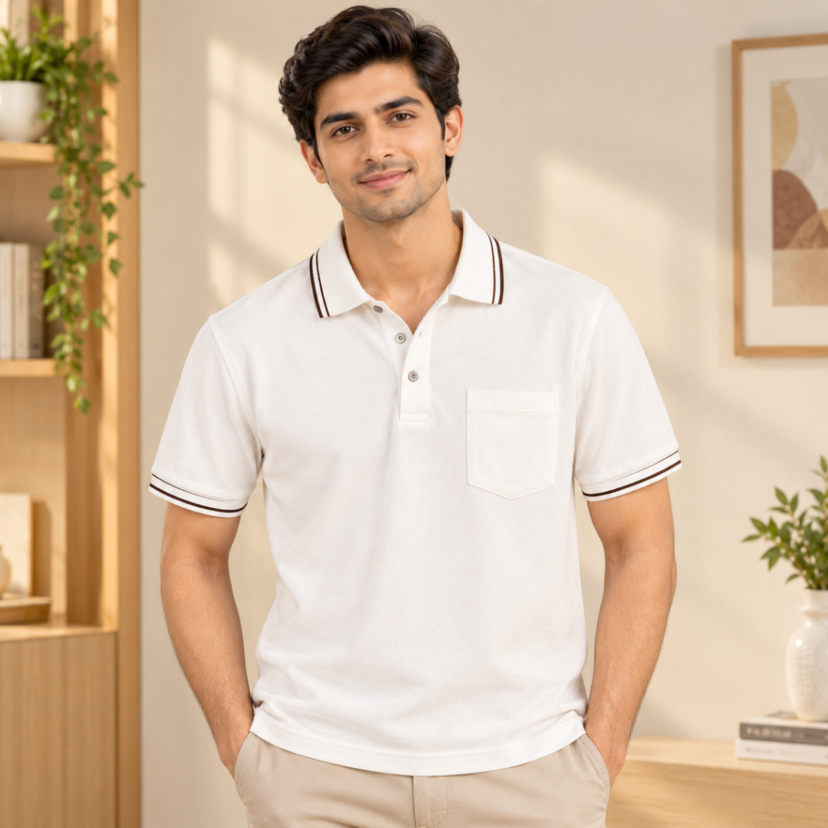 4 Pack Men’s Classic Polo T-Shirts | Everyday Style ( C8 )