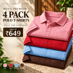 4 Pack Men’s Polo T-Shirts with Pocket ( P10 )