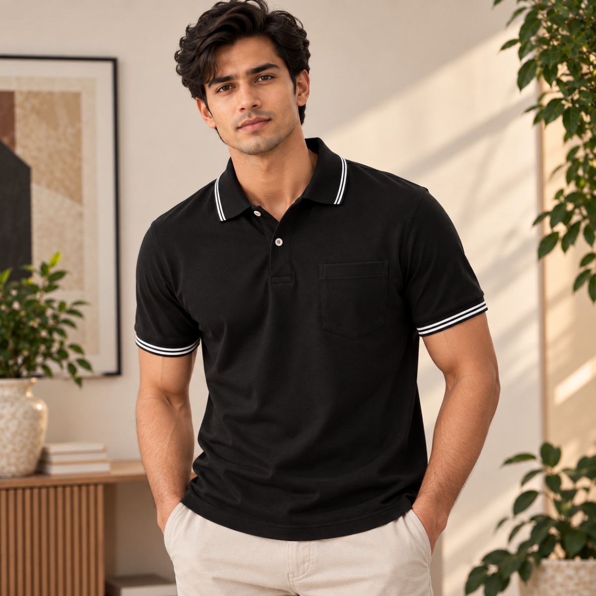 4 Pack Men’s Classic Polo T-Shirts | Everyday Style ( C10 )