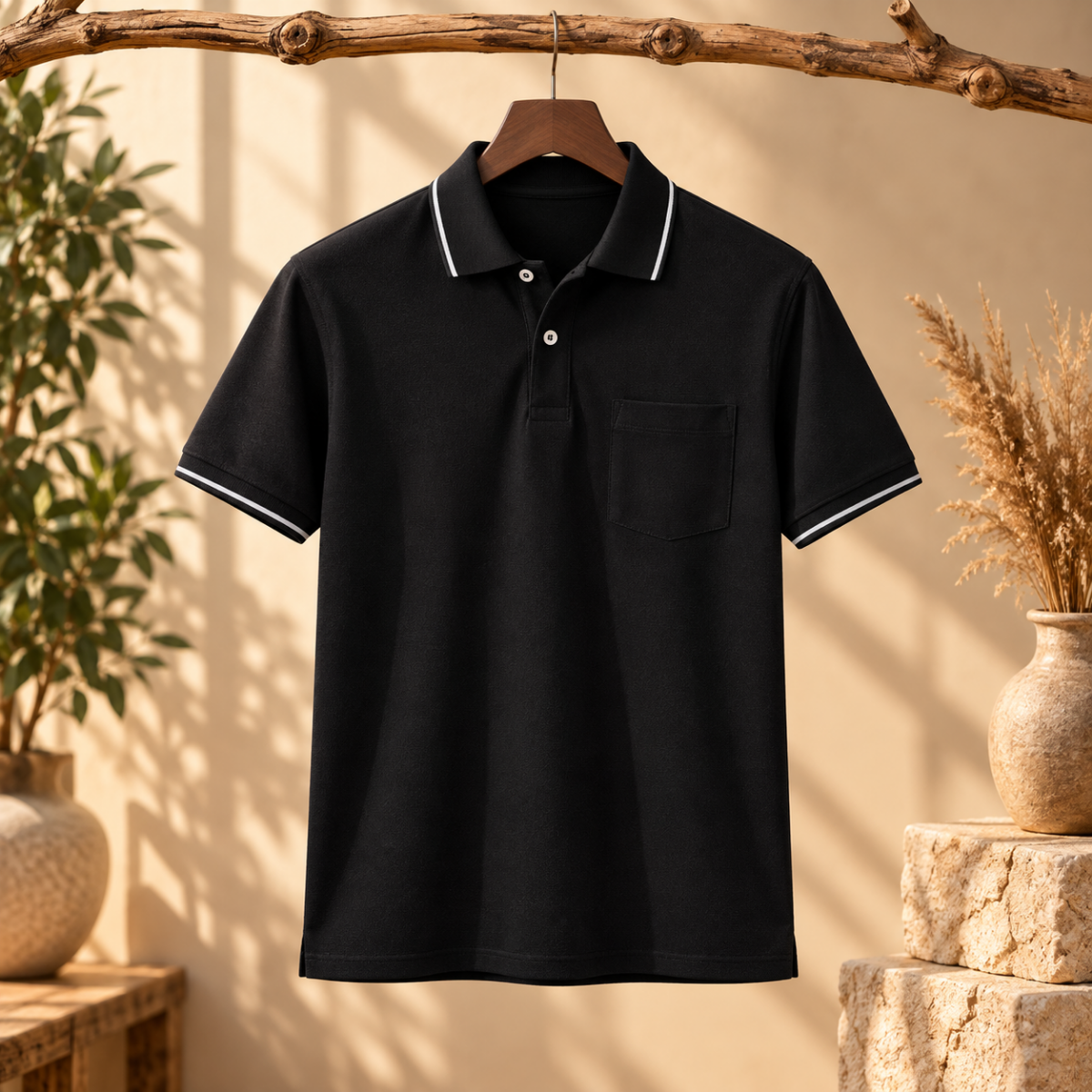 4 Pack Men’s Polo T-Shirts with Pocket ( P2 )