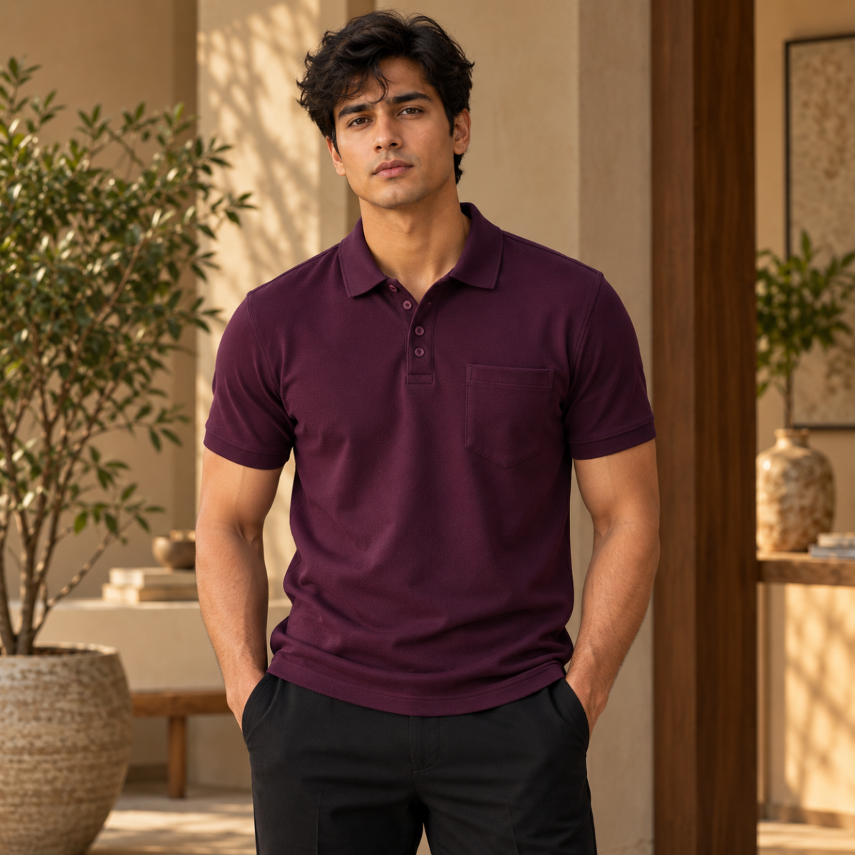4 Pack Men’s Classic Polo T-Shirts | Everyday Style ( C2 )