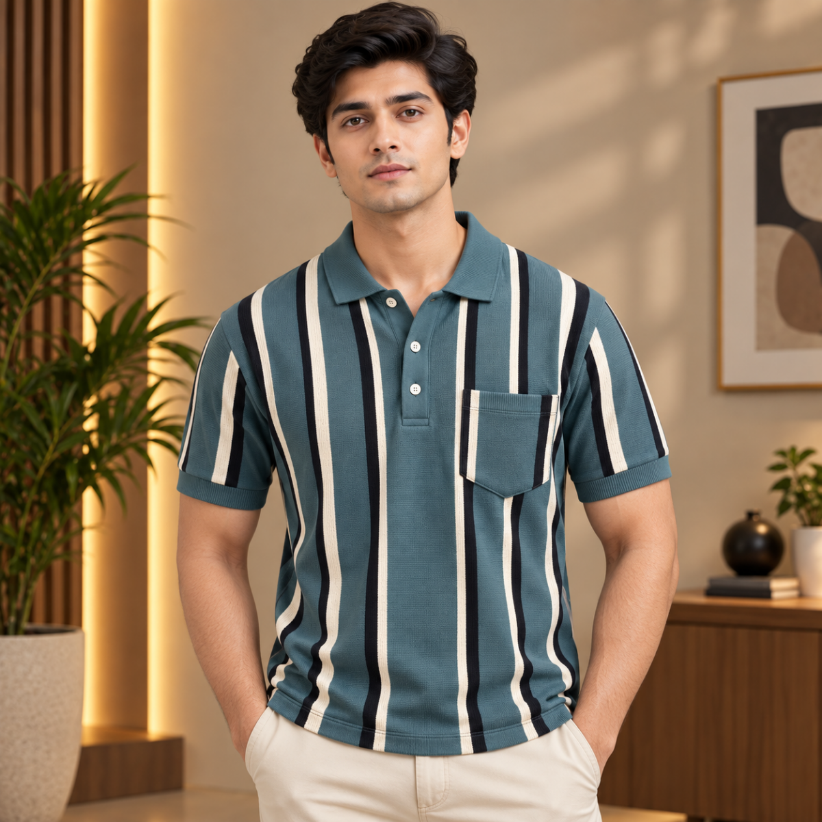 4 Pack Men’s Regular Fit Polo T-Shirts ( PT-3 )
