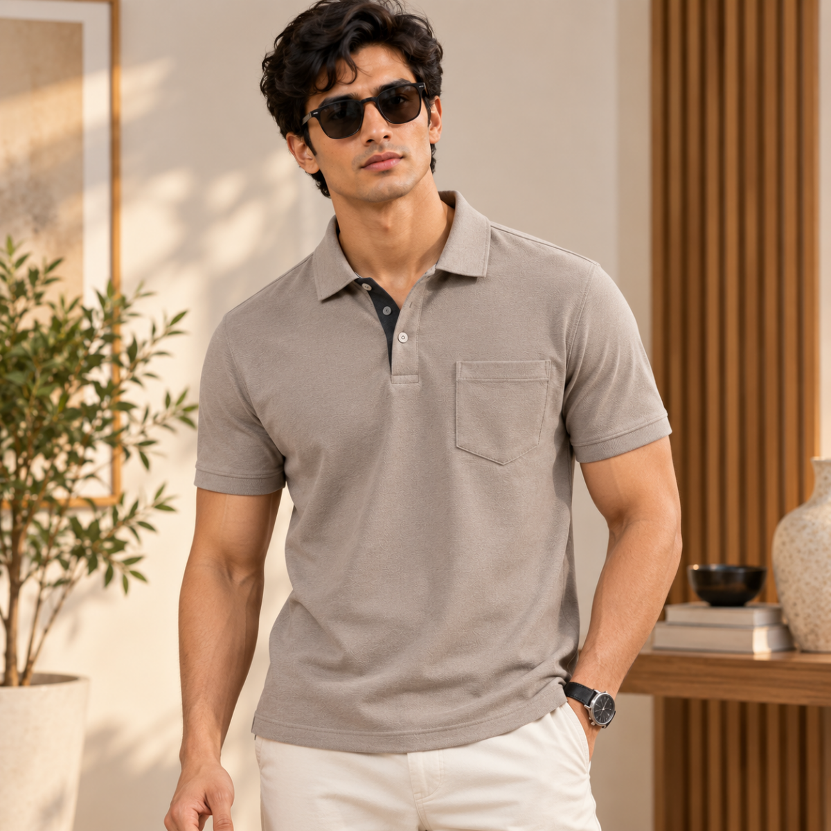4 Pack Men’s Classic Polo T-Shirts | Everyday Style ( C4 )