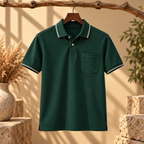 4 Pack Men’s Polo T-Shirts with Pocket ( P4 )
