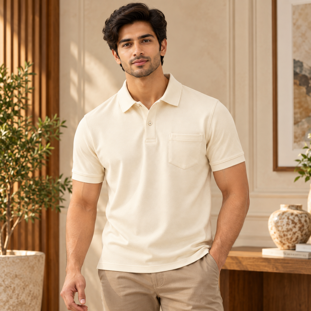 4 Pack Men’s Classic Polo T-Shirts | Everyday Style ( C4 )