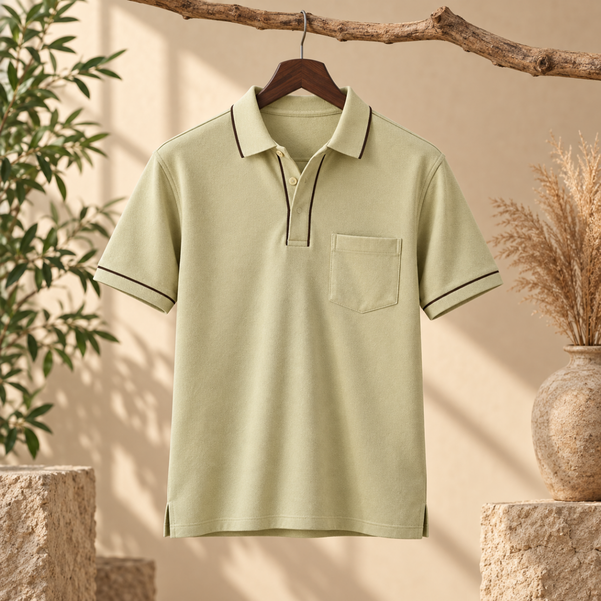4 Pack Men’s Polo T-Shirts with Pocket ( P4 )