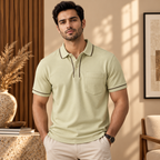 4 Pack Men’s Polo T-Shirts with Pocket ( P4 )