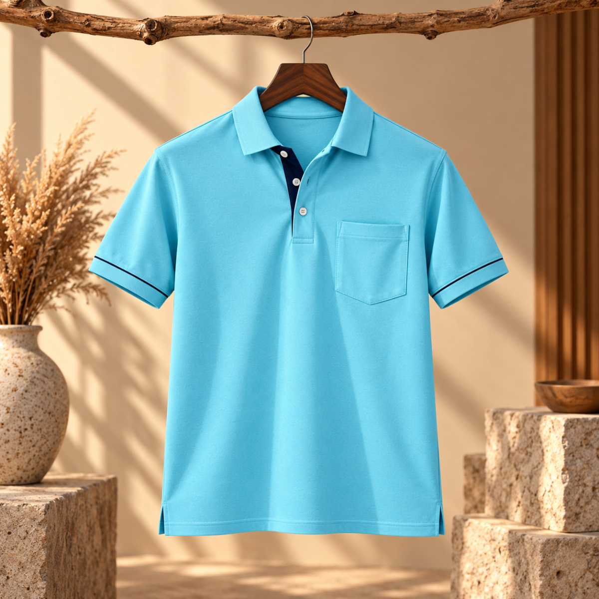 4 Pack Men’s Polo T-Shirts with Pocket ( P5 )