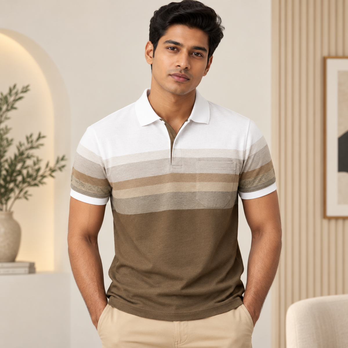 4 Pack Men’s Regular Fit Polo T-Shirts ( PT-6 )