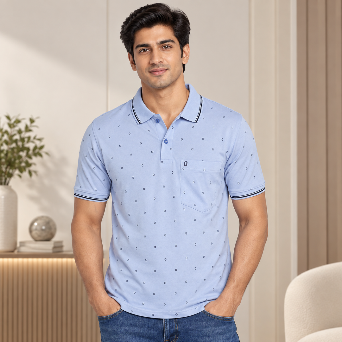 4 Pack Men’s Regular Fit Polo T-Shirts ( PT-7 )