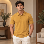 4 Pack Men’s Polo T-Shirts with Pocket ( P7 )