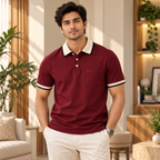 4 Pack Men’s Classic Polo T-Shirts | Everyday Style ( C7 )