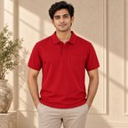 4 Pack Men’s Polo T-Shirts with Pocket ( P7 )