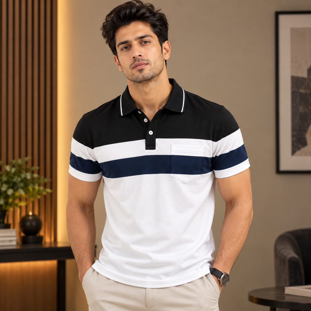 4 Pack Men’s Regular Fit Polo T-Shirts ( PT-8 )
