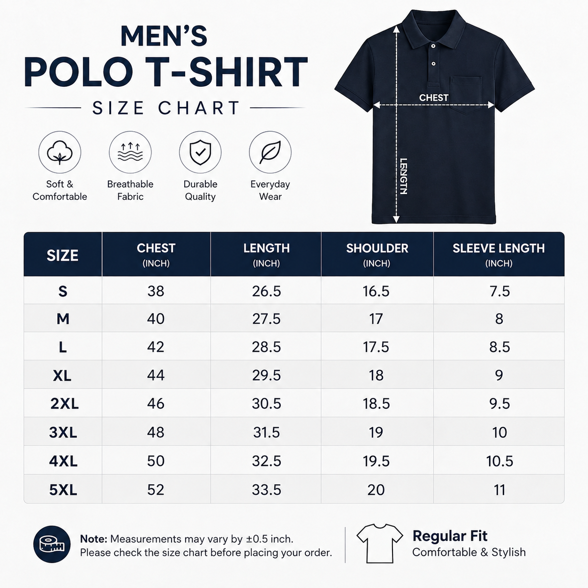 4 Pack Men’s Classic Polo T-Shirts | Everyday Style ( C8 )